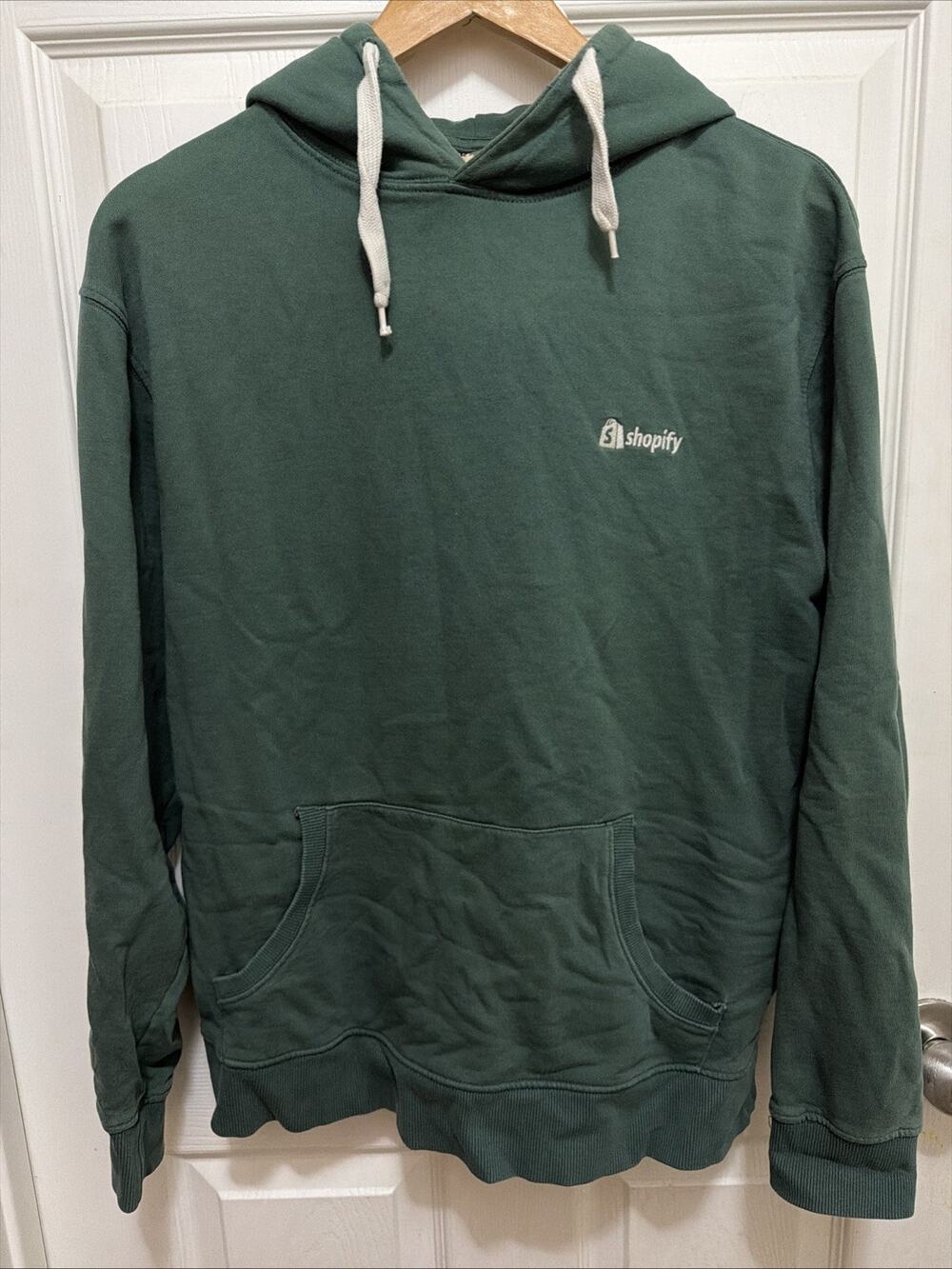 Kotn x Shopify Hoodie Adult S Long Sleeve Pullover Green Pocket